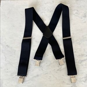 Men's Black Suspenders